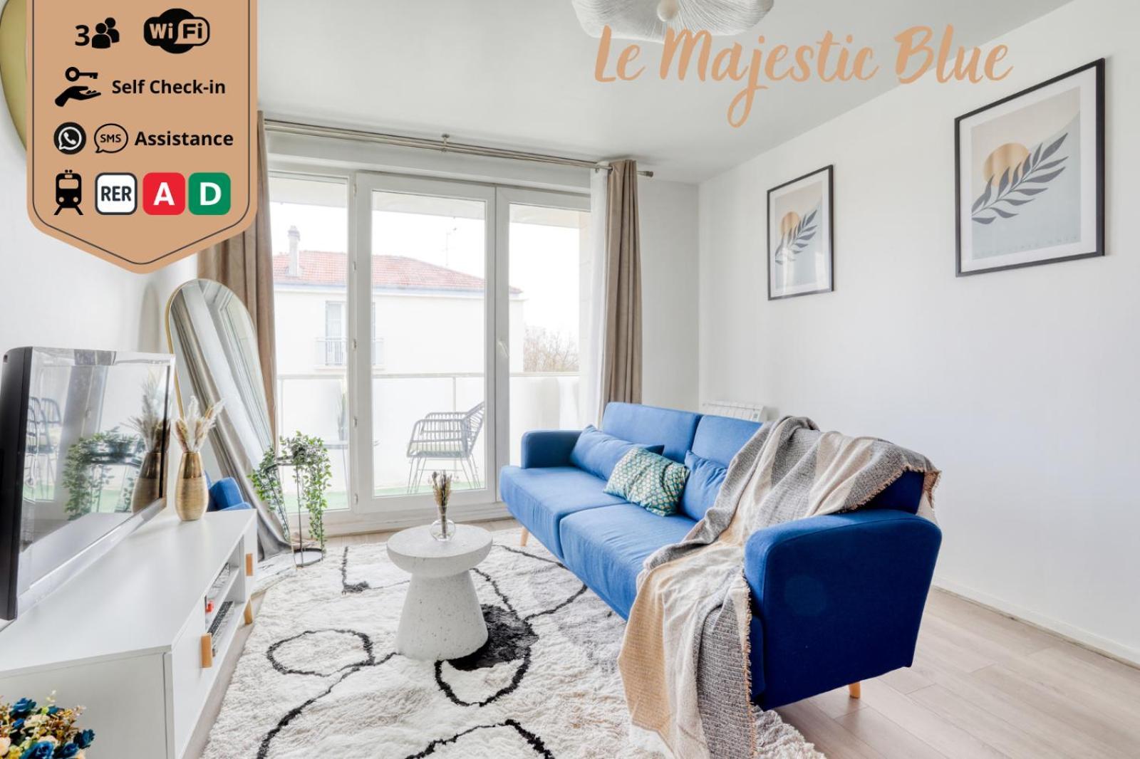 Le Majestic Blue - Metro 8/Hopital Henri Mondor Creteil Bagian luar foto